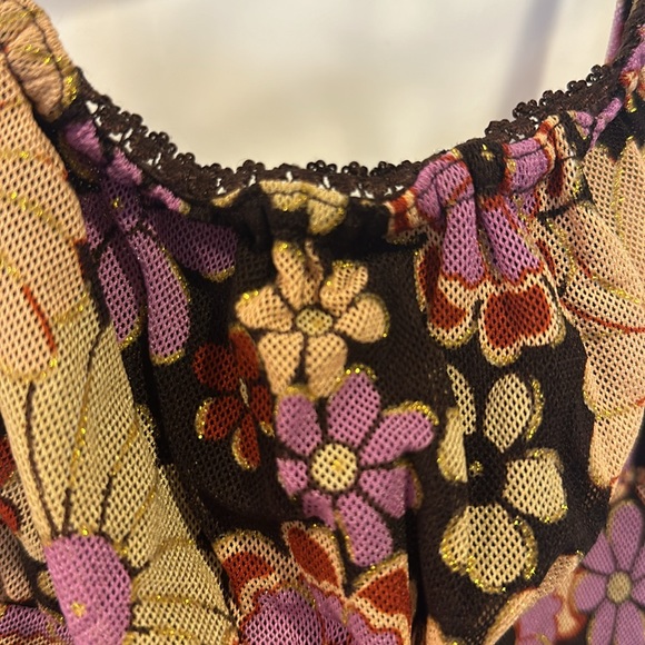 Princess Polly Brown Floral Dress Size 2 - Picture 9 of 12